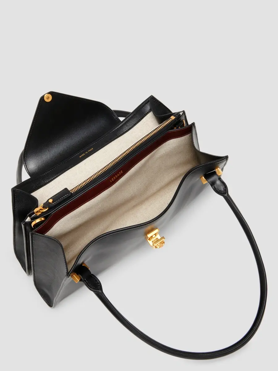 Versace Women's Severine Medium Leather Top Handle Bag | Thumbnail 2