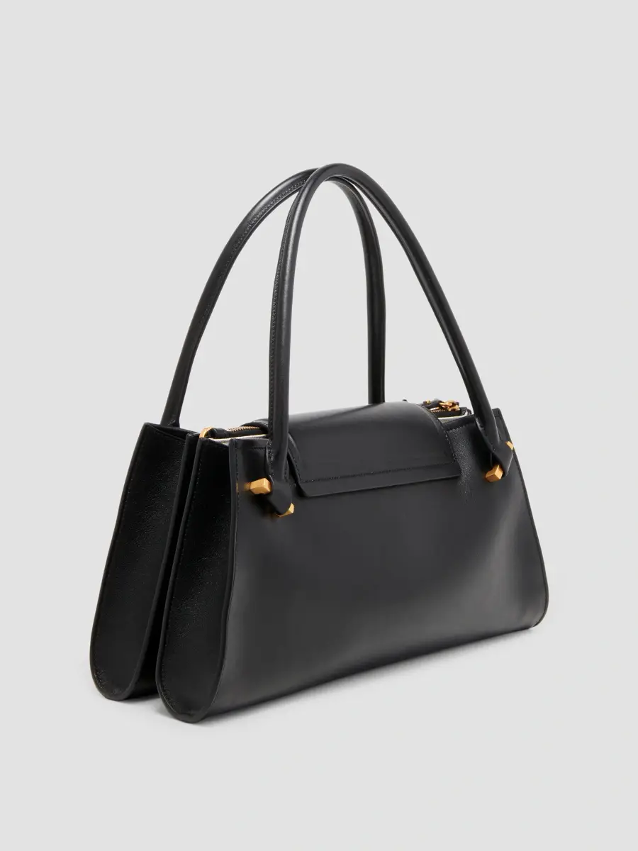 Versace Women's Severine Medium Leather Top Handle Bag | Thumbnail 4