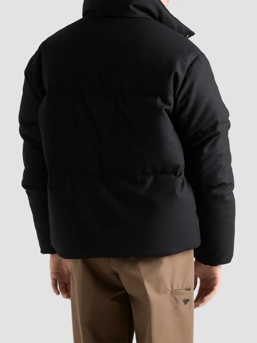 Prada Men's Medium-Weight Re-Wool Down Jacket | Thumbnail 4 Prada Men's Medium-Weight Re-Wool Down Jacket | Thumbnail 4