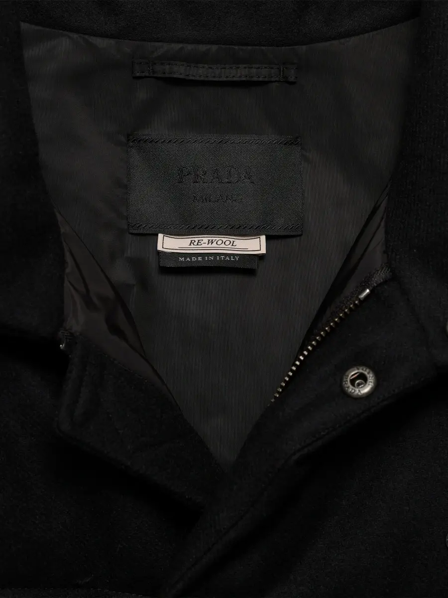 Prada Men's Medium-Weight Re-Wool Down Jacket | Thumbnail 6 Prada Men's Medium-Weight Re-Wool Down Jacket | Thumbnail 6