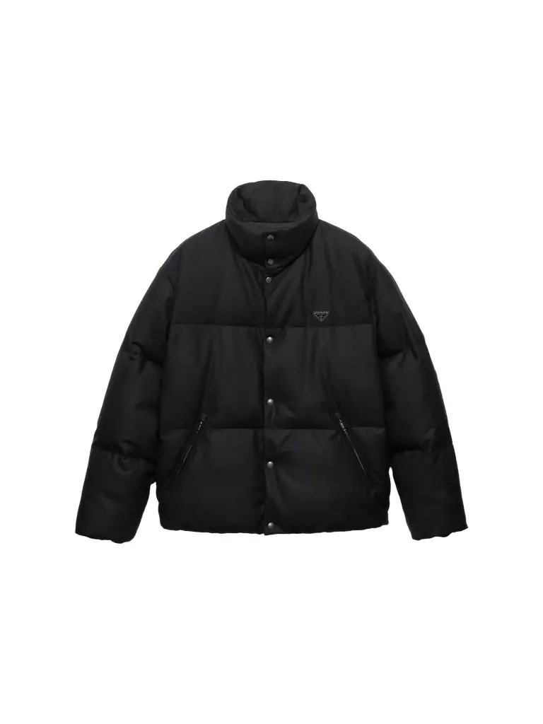 Prada Men's Medium-Weight Re-Wool Down Jacket