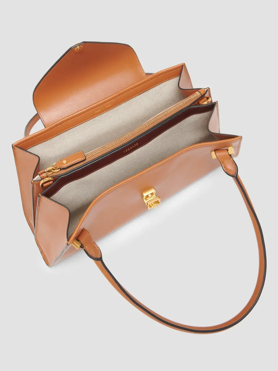 Versace Women's Severine Medium Leather Top Handle Bag | Thumbnail 2 Versace Women's Severine Medium Leather Top Handle Bag | Thumbnail 2