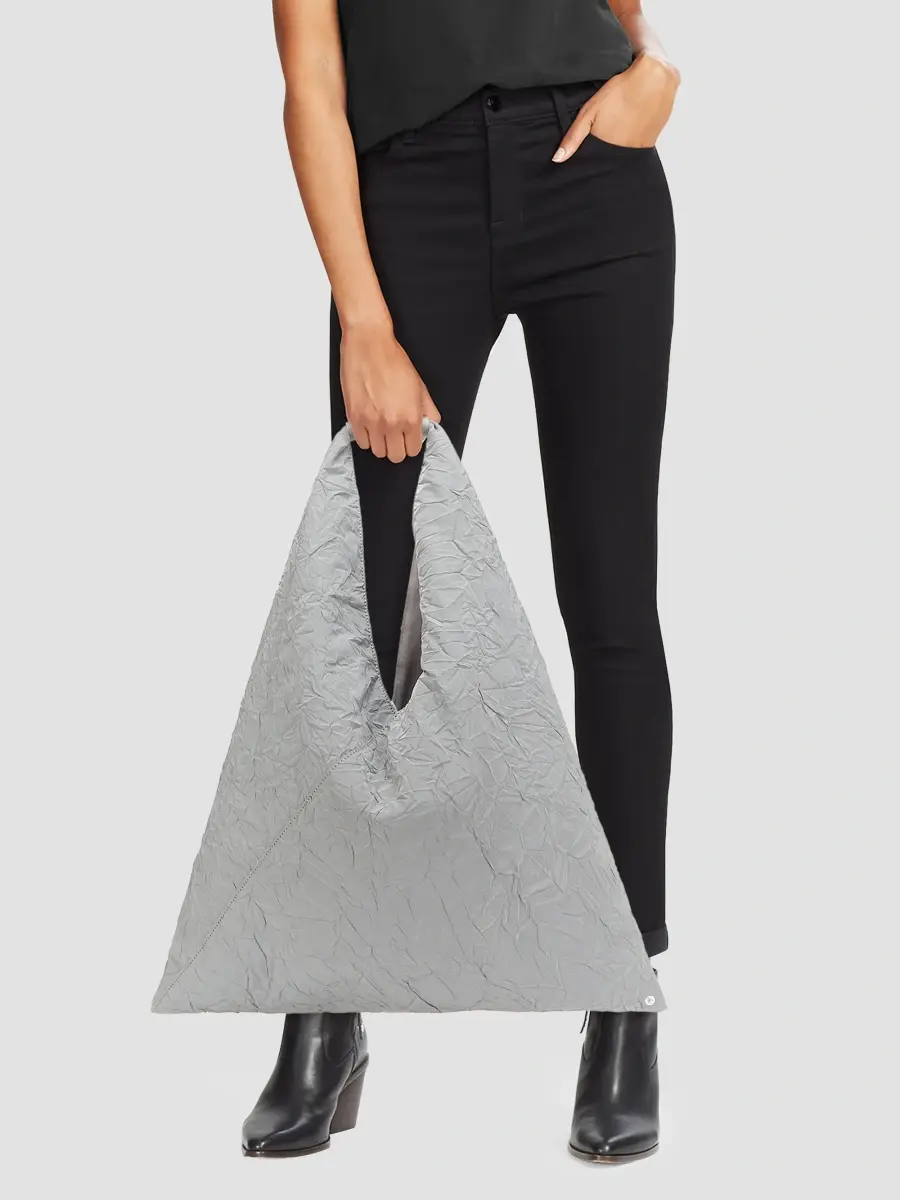 MM6 MAISON MARGIELA Women's Crinkled Japanese Hobo Bag | Thumbnail 2 MM6 MAISON MARGIELA Women's Crinkled Japanese Hobo Bag | Thumbnail 2