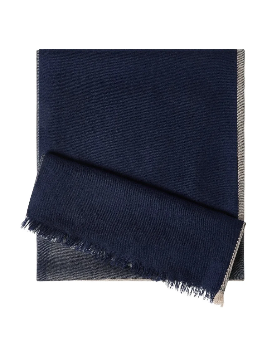 Men's Cashmere and Silk Color Block Scarf Men's Cashmere and Silk Color Block Scarf