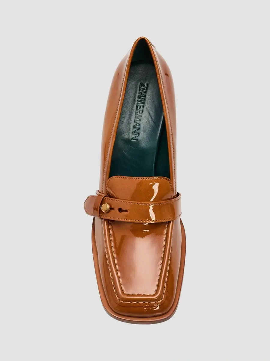 Zimmermann Women's Astor 75MM Leather Loafers | Thumbnail 4 Zimmermann Women's Astor 75MM Leather Loafers | Thumbnail 4