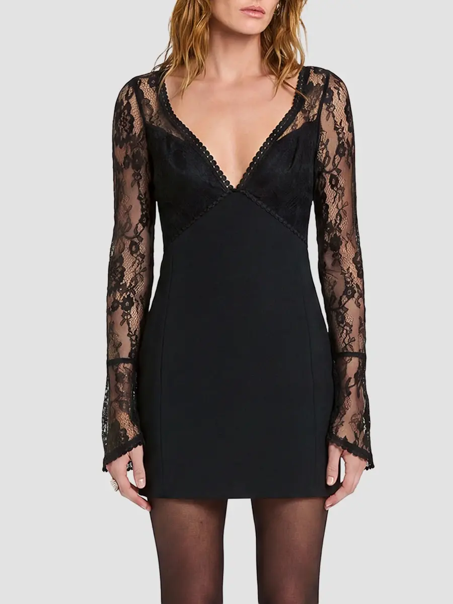 Nicholas the Label Women's Blair Lace Mini Dress | Thumbnail 3