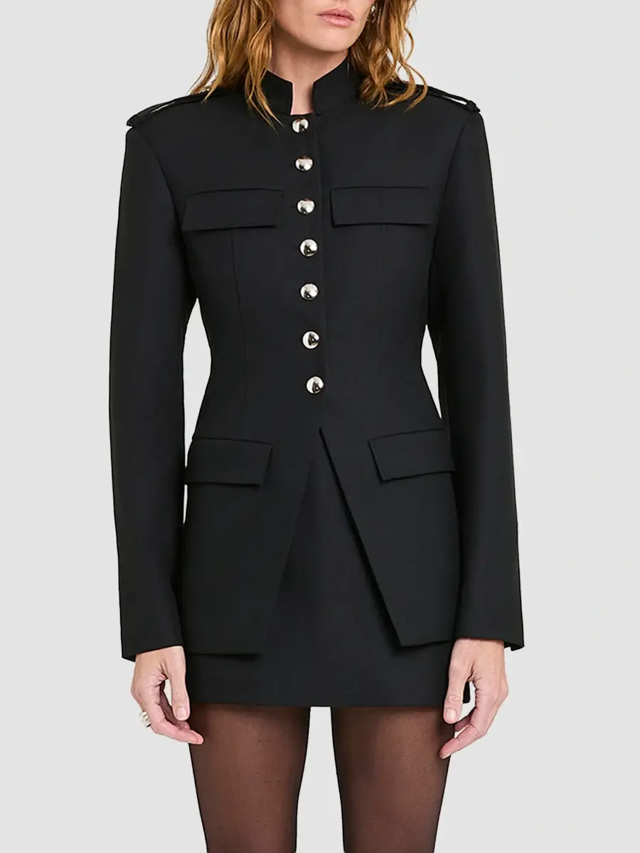 Nicholas the Label Women's Lillith Longline Military Jacket | Thumbnail 4