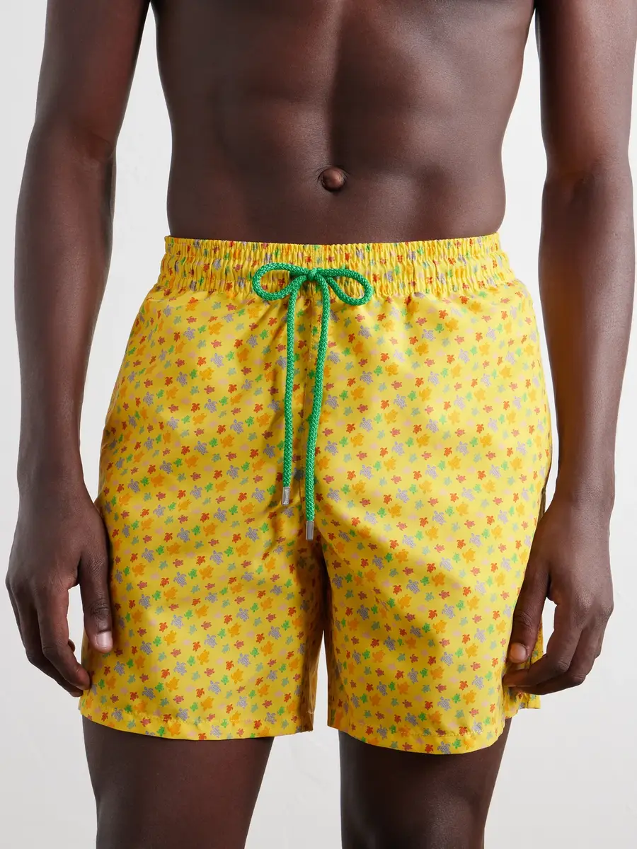 Vilebrequin Moorea Straight-Leg Mid-Lenght Printed Shell Swim Shorts Printed Shell Swim Shorts - Men | Thumbnail 2 Vilebrequin Moorea Straight-Leg Mid-Lenght Printed Shell Swim Shorts Printed Shell Swim Shorts - Men | Thumbnail 2