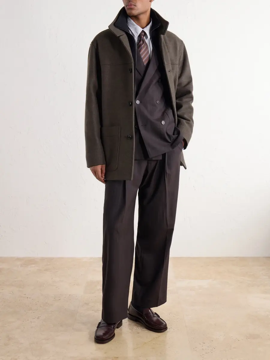 Margaret Howell Point-Collar Pinstriped Cotton-Poplin Shirt - Men | Thumbnail 2 Margaret Howell Point-Collar Pinstriped Cotton-Poplin Shirt - Men | Thumbnail 2