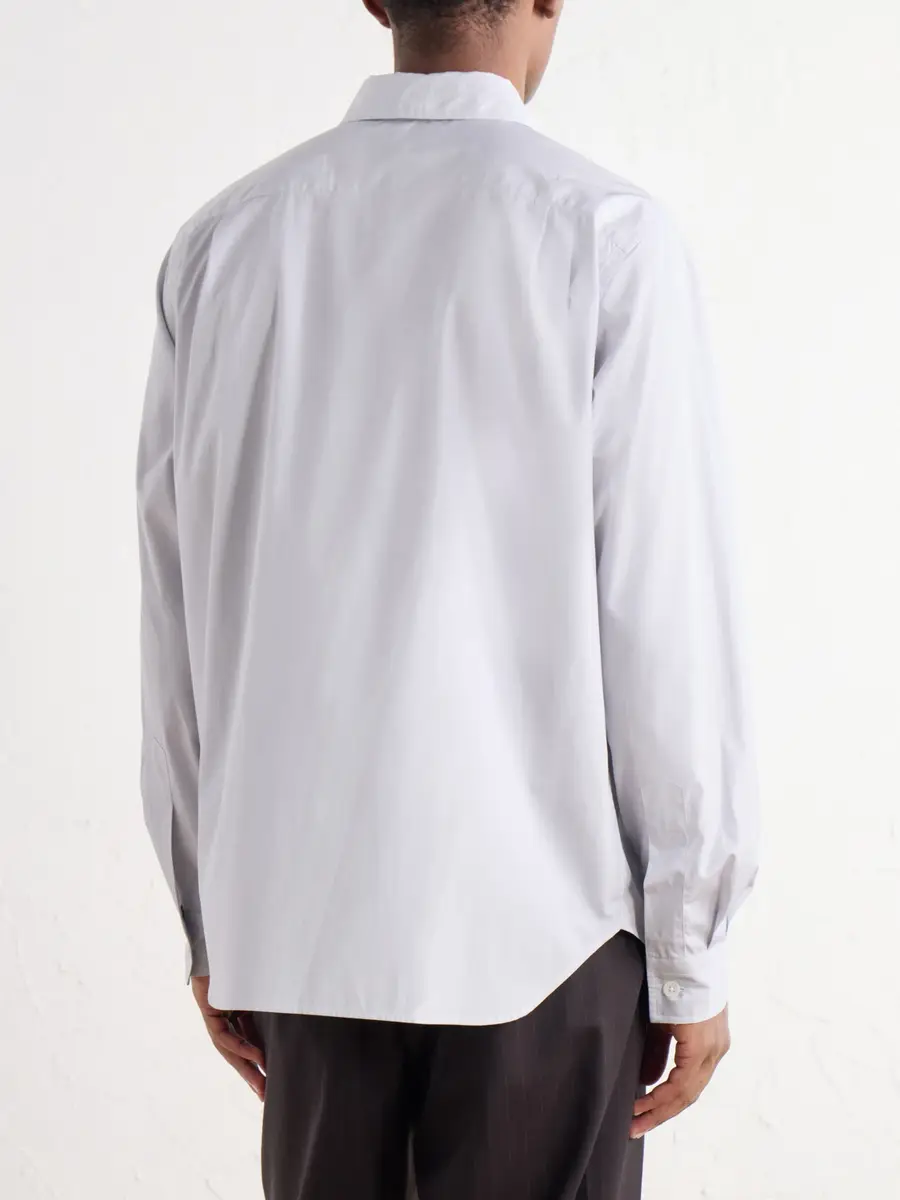 Margaret Howell Point-Collar Pinstriped Cotton-Poplin Shirt - Men | Thumbnail 4 Margaret Howell Point-Collar Pinstriped Cotton-Poplin Shirt - Men | Thumbnail 4