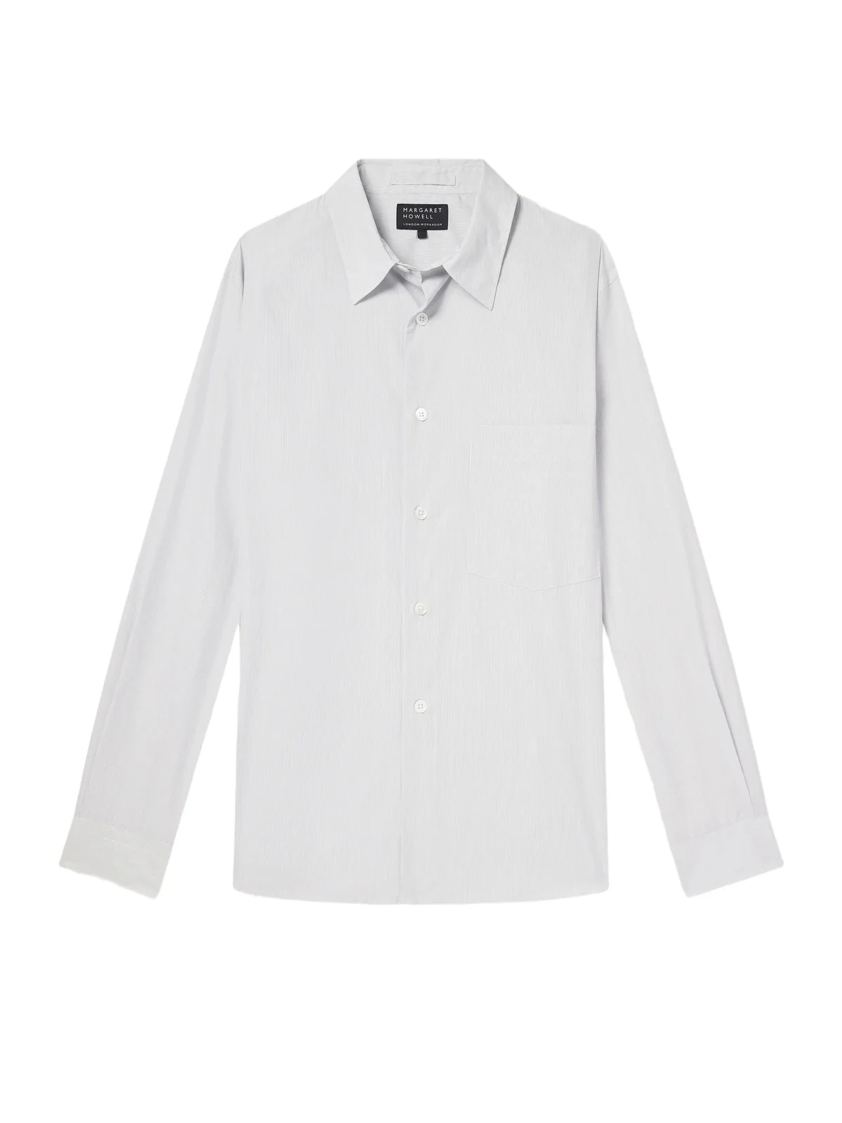 Margaret Howell Point-Collar Pinstriped Cotton-Poplin Shirt - Men