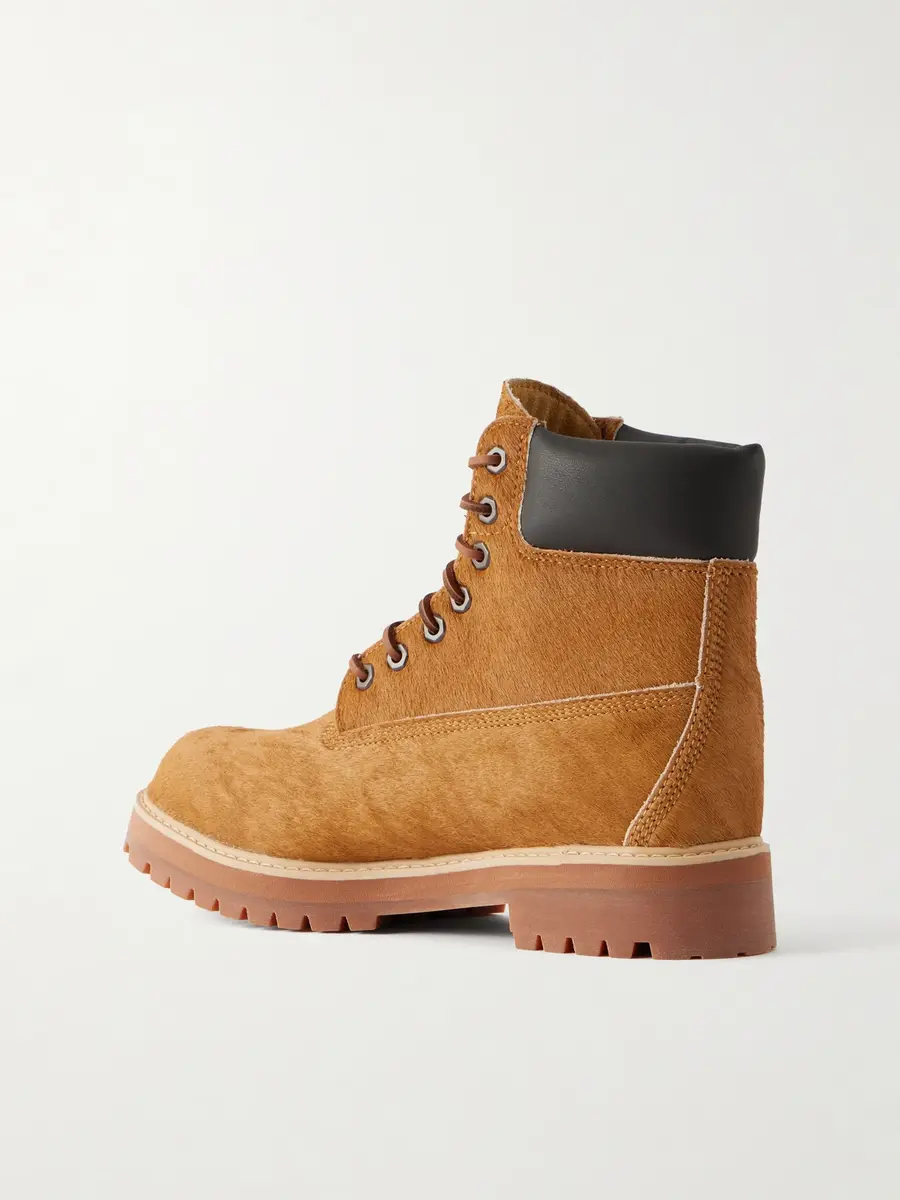 Timberland Heritage Leather-Trimmed Calf-Hair Lace-Up Boots - Men | Thumbnail 4