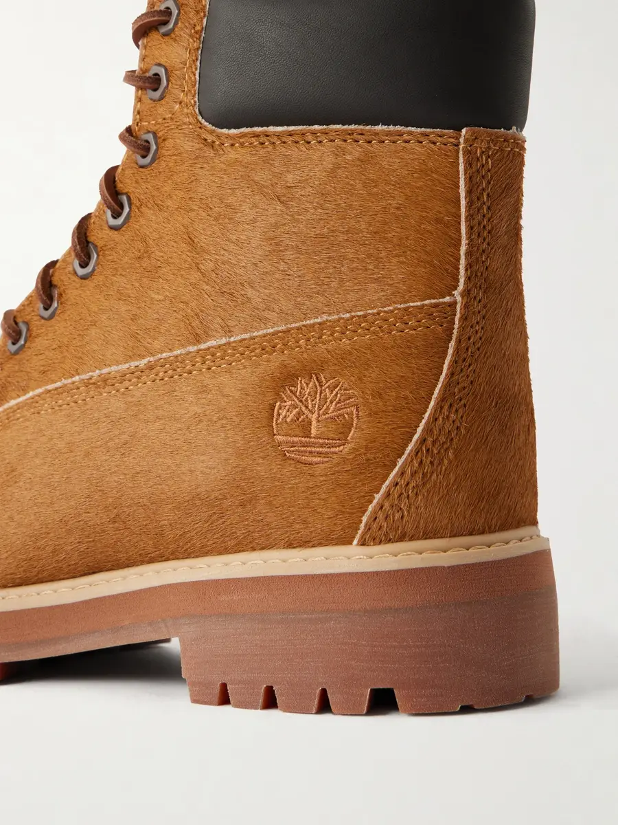 Timberland Heritage Leather-Trimmed Calf-Hair Lace-Up Boots - Men | Thumbnail 5