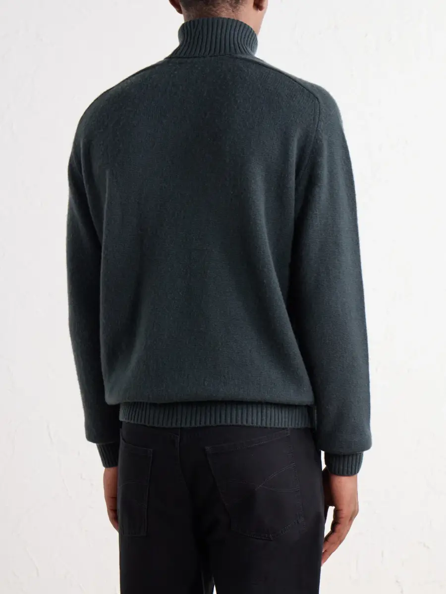 Boglioli Virgin Wool and Cashmere-Blend Rollneck Sweater - Men | Thumbnail 4