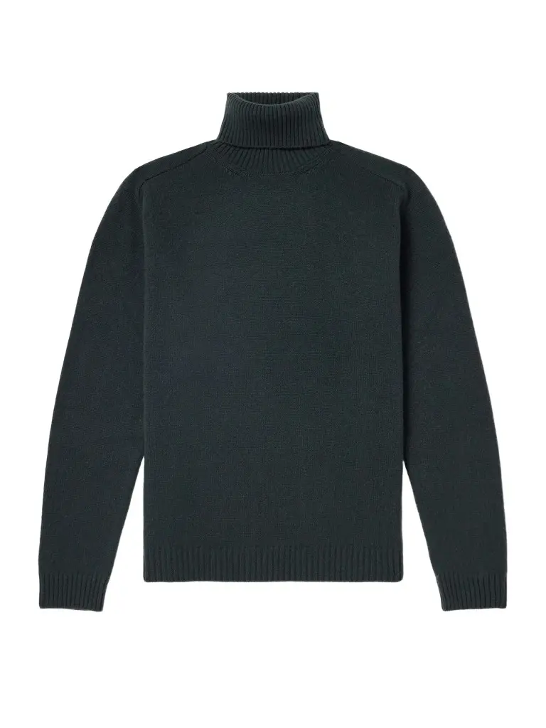 Virgin Wool and Cashmere-Blend Rollneck Sweater - Men
