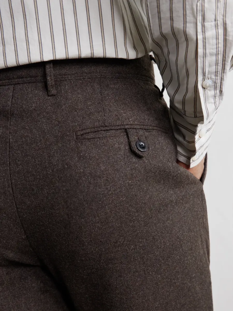 Slowear Tapered Pleated Wool-Blend Flannel Trousers - Men | Thumbnail 5 Slowear Tapered Pleated Wool-Blend Flannel Trousers - Men | Thumbnail 5