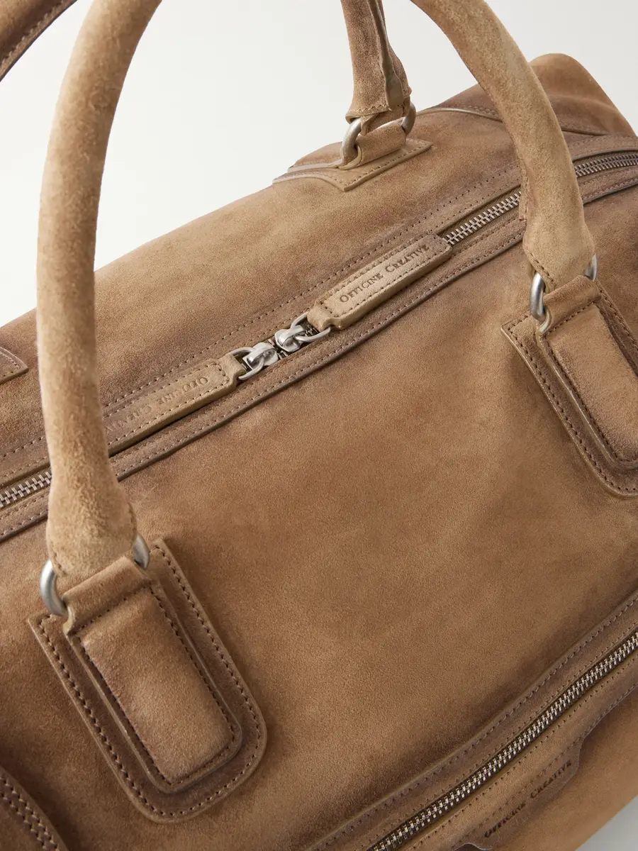 Officine Creative Jules/006 Suede Weekend Bag - Men | Thumbnail 5 Officine Creative Jules/006 Suede Weekend Bag - Men | Thumbnail 5