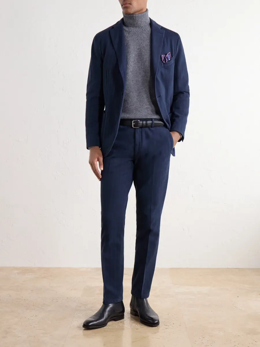 Boglioli Herringbone Cotton and Cashmere-Blend Twill Suit Jacket - Men | Thumbnail 2 Boglioli Herringbone Cotton and Cashmere-Blend Twill Suit Jacket - Men | Thumbnail 2