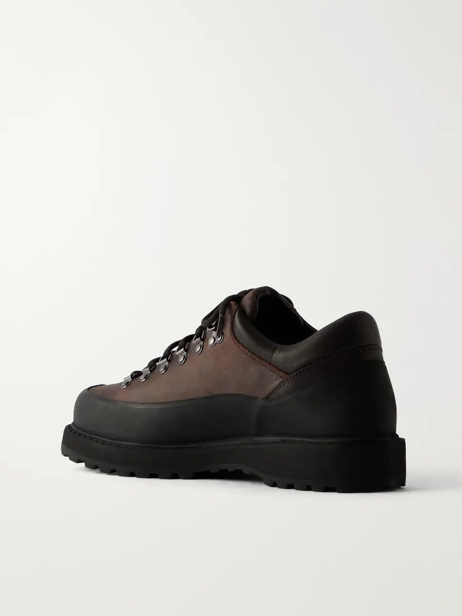 Diemme Cornaro Gomma Rubber-Trimmed Waxed-Leather Hiking Boots - Men | Thumbnail 4