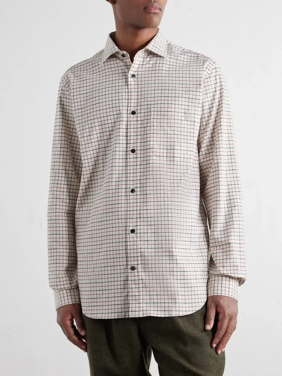 Purdey Checked Cotton-Flannel Shirt - Men | Thumbnail 3 Purdey Checked Cotton-Flannel Shirt - Men | Thumbnail 3