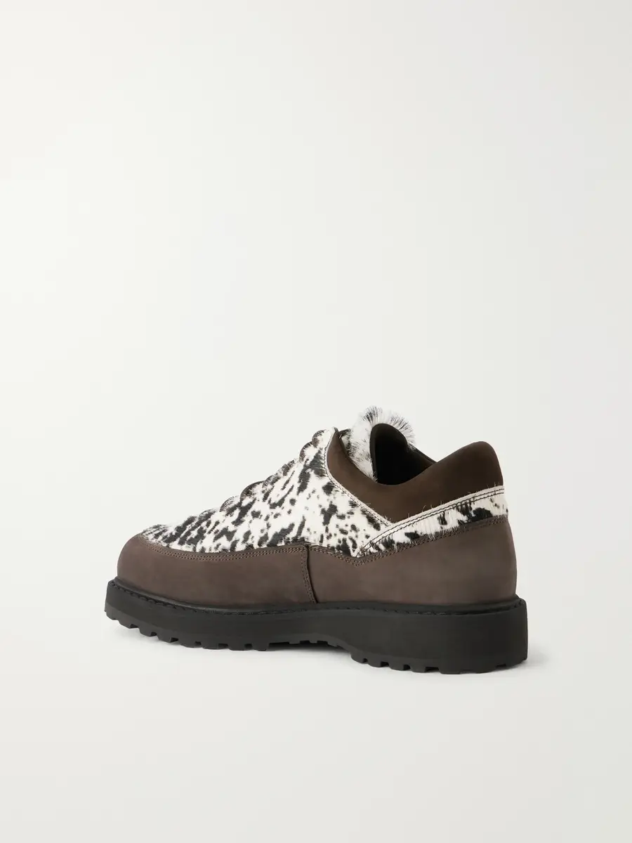 Diemme Cornaro Gala Suede-Trimmed Calf-Hair Hiking Boots - Men | Thumbnail 4
