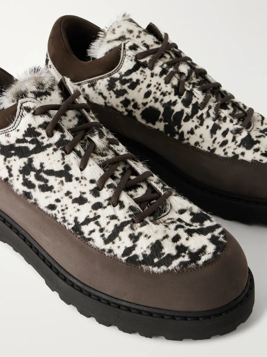 Diemme Cornaro Gala Suede-Trimmed Calf-Hair Hiking Boots - Men | Thumbnail 5