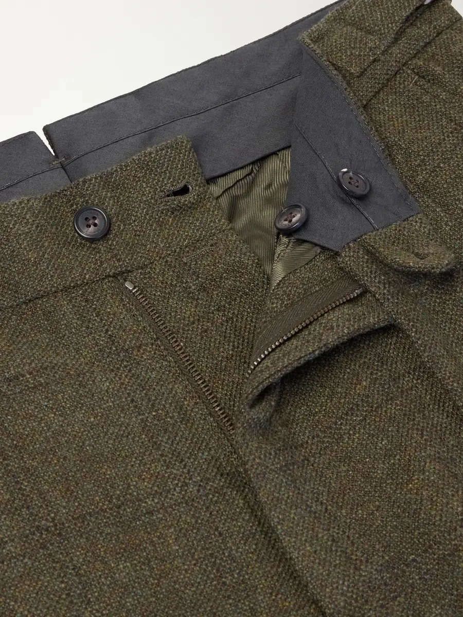 Purdey Checked Pleated Wool-Tweed Trousers - Men | Thumbnail 3 Purdey Checked Pleated Wool-Tweed Trousers - Men | Thumbnail 3