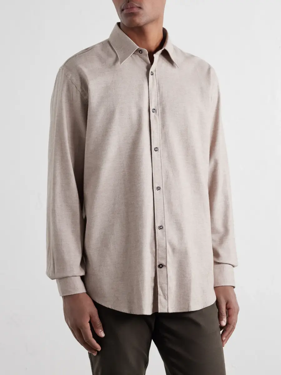 Purdey Cotton-Herringbone Shirt - Men | Thumbnail 3 Purdey Cotton-Herringbone Shirt - Men | Thumbnail 3