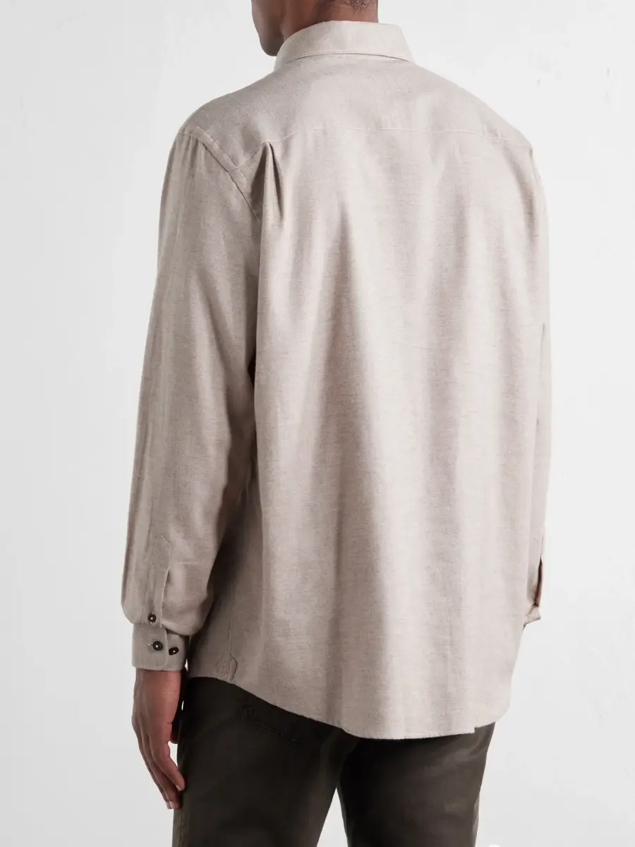 Purdey Cotton-Herringbone Shirt - Men | Thumbnail 4 Purdey Cotton-Herringbone Shirt - Men | Thumbnail 4