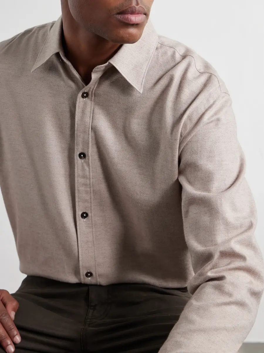 Purdey Cotton-Herringbone Shirt - Men | Thumbnail 5 Purdey Cotton-Herringbone Shirt - Men | Thumbnail 5