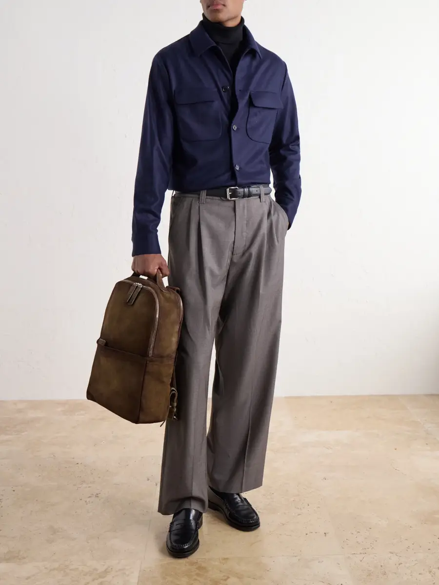 Officine Creative Quentin/023 Suede Backpack - Men | Thumbnail 3 Officine Creative Quentin/023 Suede Backpack - Men | Thumbnail 3