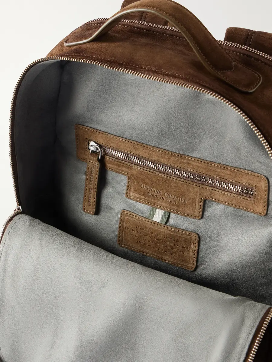 Officine Creative Quentin/023 Suede Backpack - Men | Thumbnail 6 Officine Creative Quentin/023 Suede Backpack - Men | Thumbnail 6