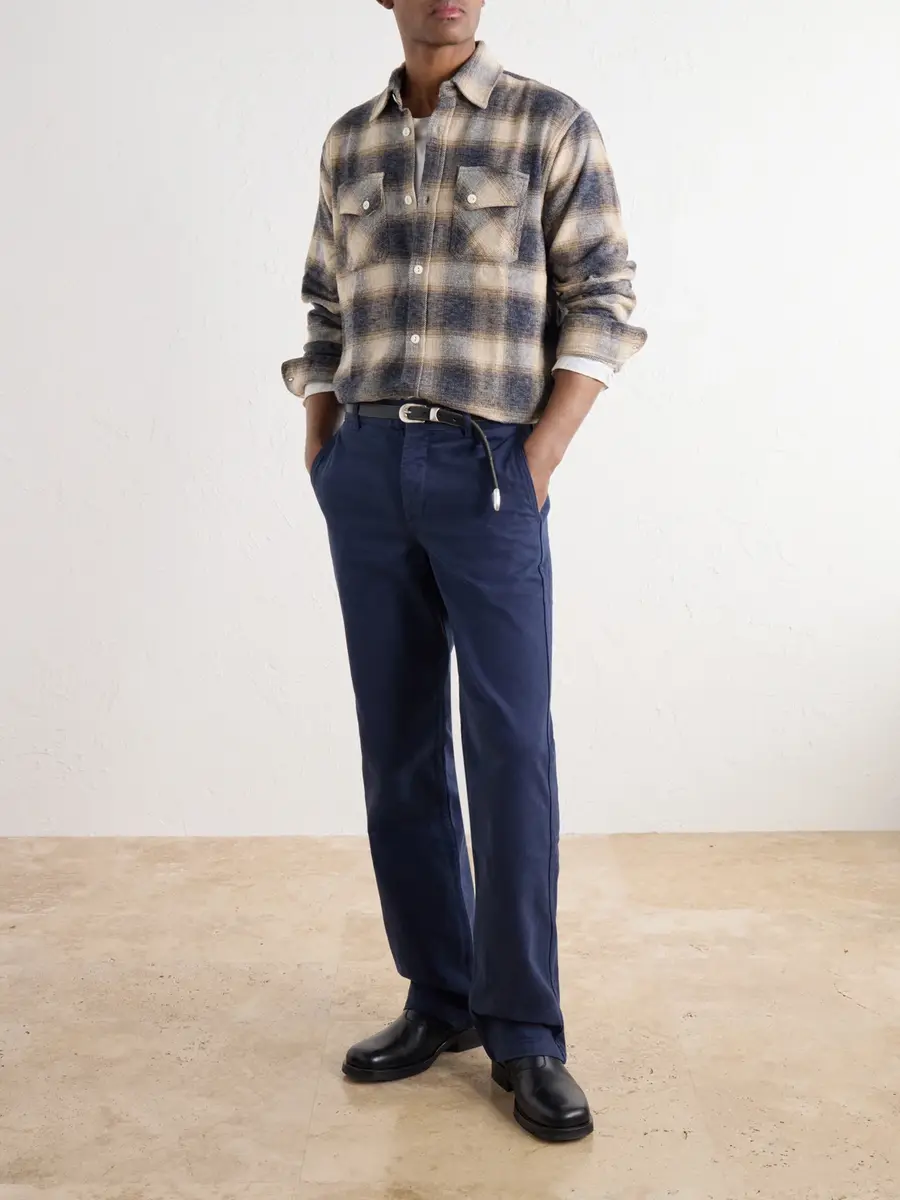 3sixteen Crosscut Checked Cotton-Flannel Shirt - Men | Thumbnail 2