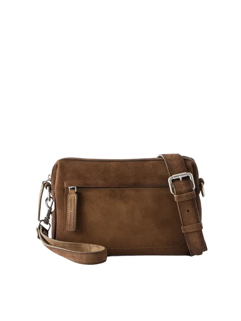 Quentin 25 Suede Messenger Bag - Men Quentin 25 Suede Messenger Bag - Men