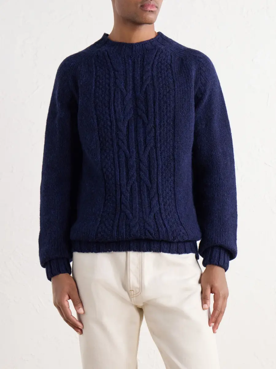 Barbour Cable-Knit Wool Sweater - Men | Thumbnail 3 Barbour Cable-Knit Wool Sweater - Men | Thumbnail 3