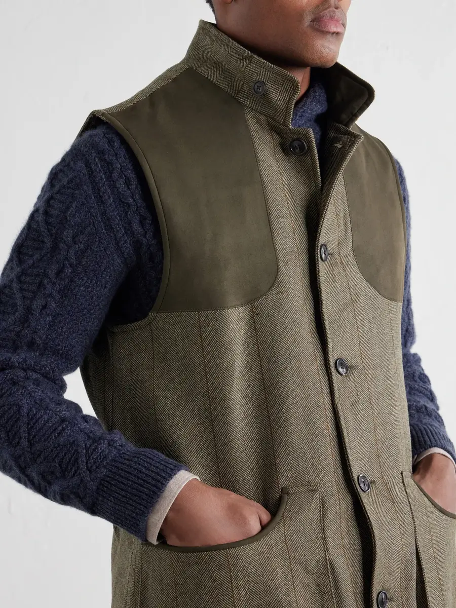 Purdey Herringbone Wool-Blend Tweed Gilet - Men | Thumbnail 5 Purdey Herringbone Wool-Blend Tweed Gilet - Men | Thumbnail 5