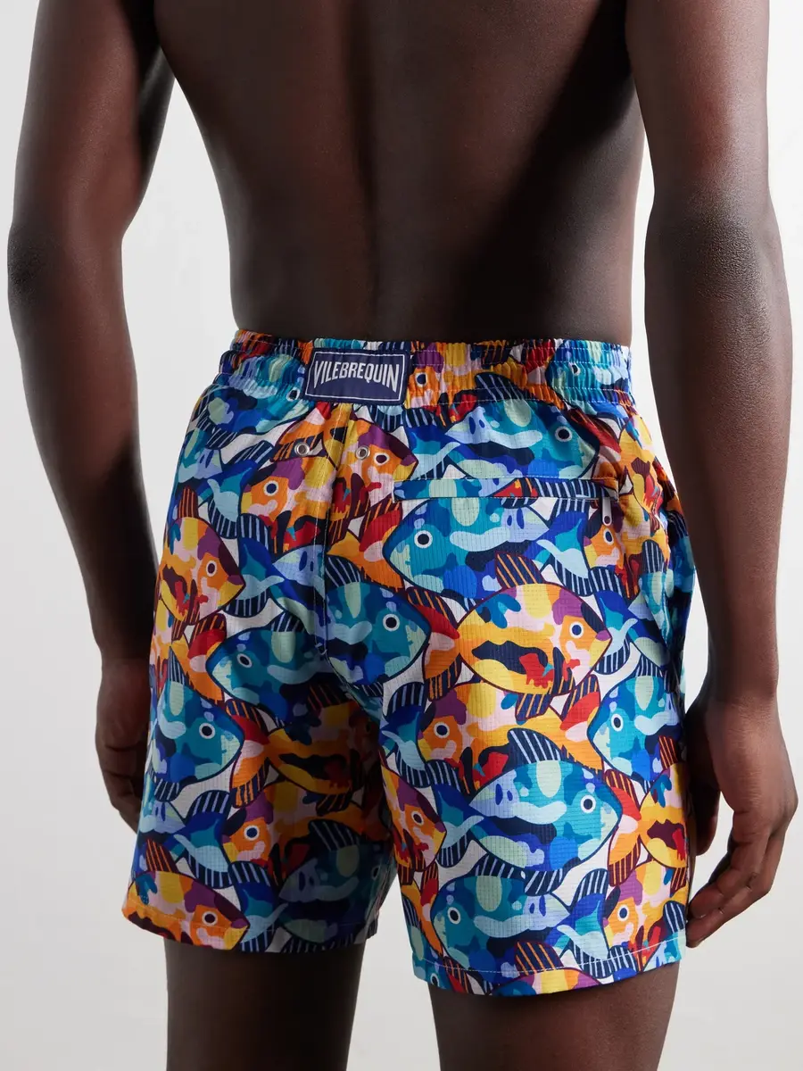 Vilebrequin Mahina Straight-Leg Mid-Lenght Printed Shell Swim Shorts - Men | Thumbnail 3