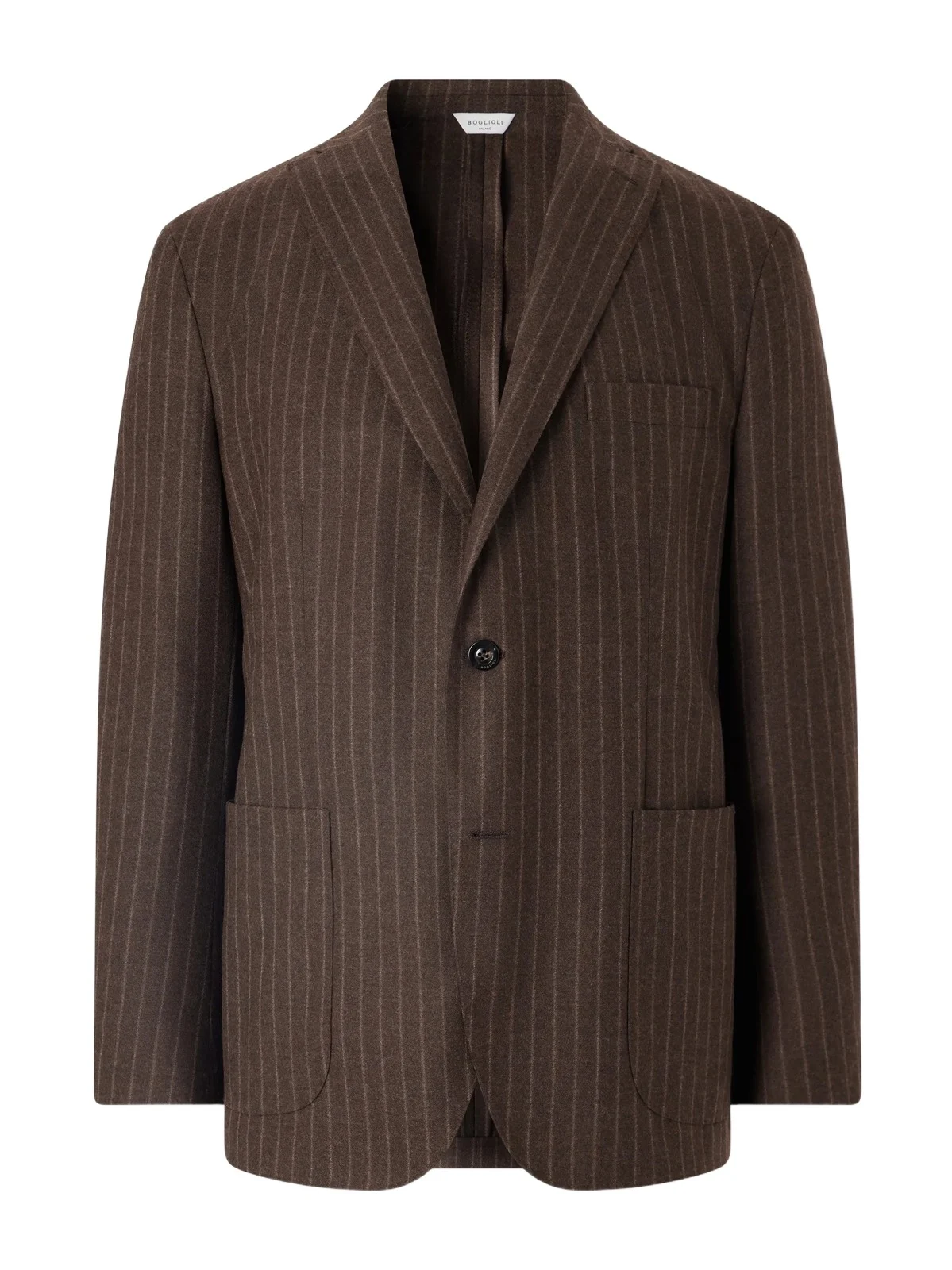 Boglioli Pinstriped Virgin Wool-Flannel Suit Jacket - Men