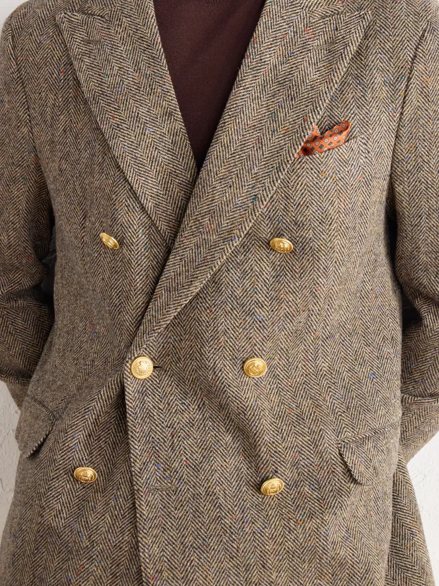 Slowear Incotex Double-Breasted Herringbone Shetland Wool-Twill Blazer - Men | Thumbnail 5 Slowear Incotex Double-Breasted Herringbone Shetland Wool-Twill Blazer - Men | Thumbnail 5