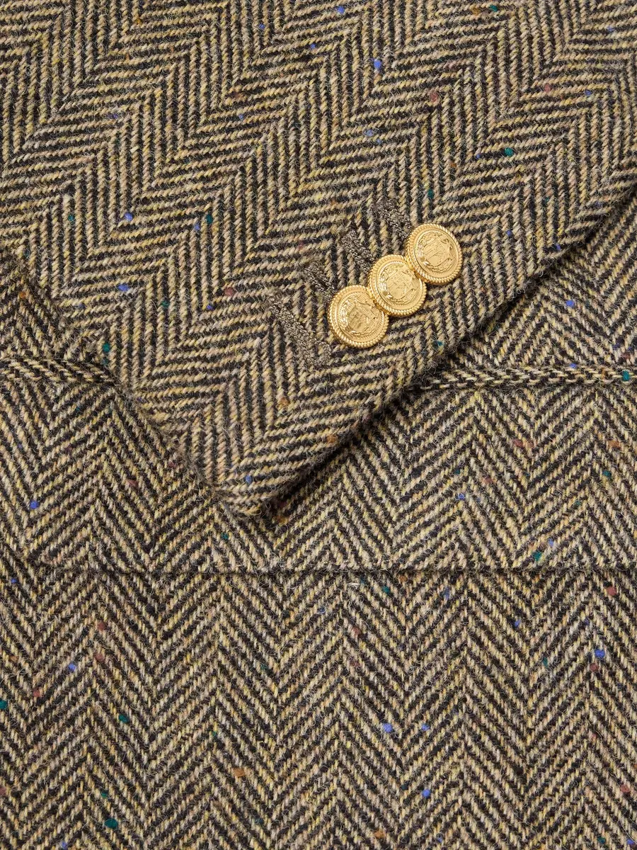 Slowear Incotex Double-Breasted Herringbone Shetland Wool-Twill Blazer - Men | Thumbnail 6 Slowear Incotex Double-Breasted Herringbone Shetland Wool-Twill Blazer - Men | Thumbnail 6
