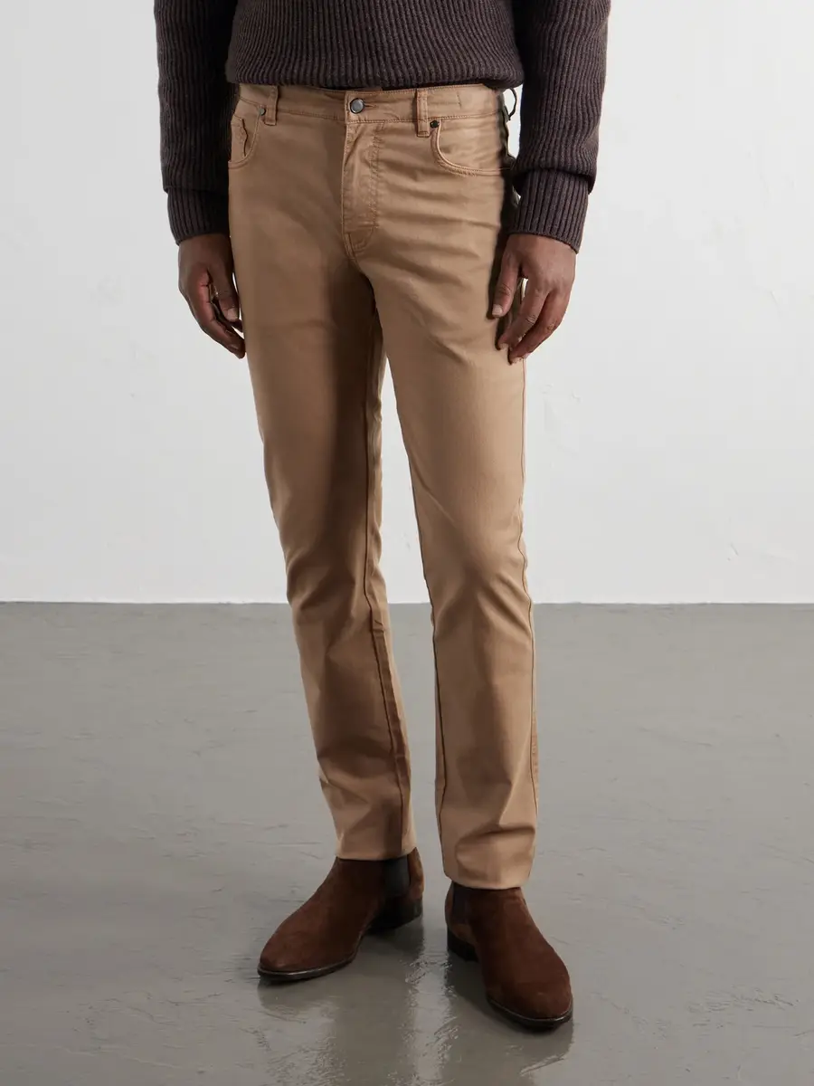 Purdey Slim-Fit Straight-Leg Cotton-Blend Twill Trousers - Men | Thumbnail 3