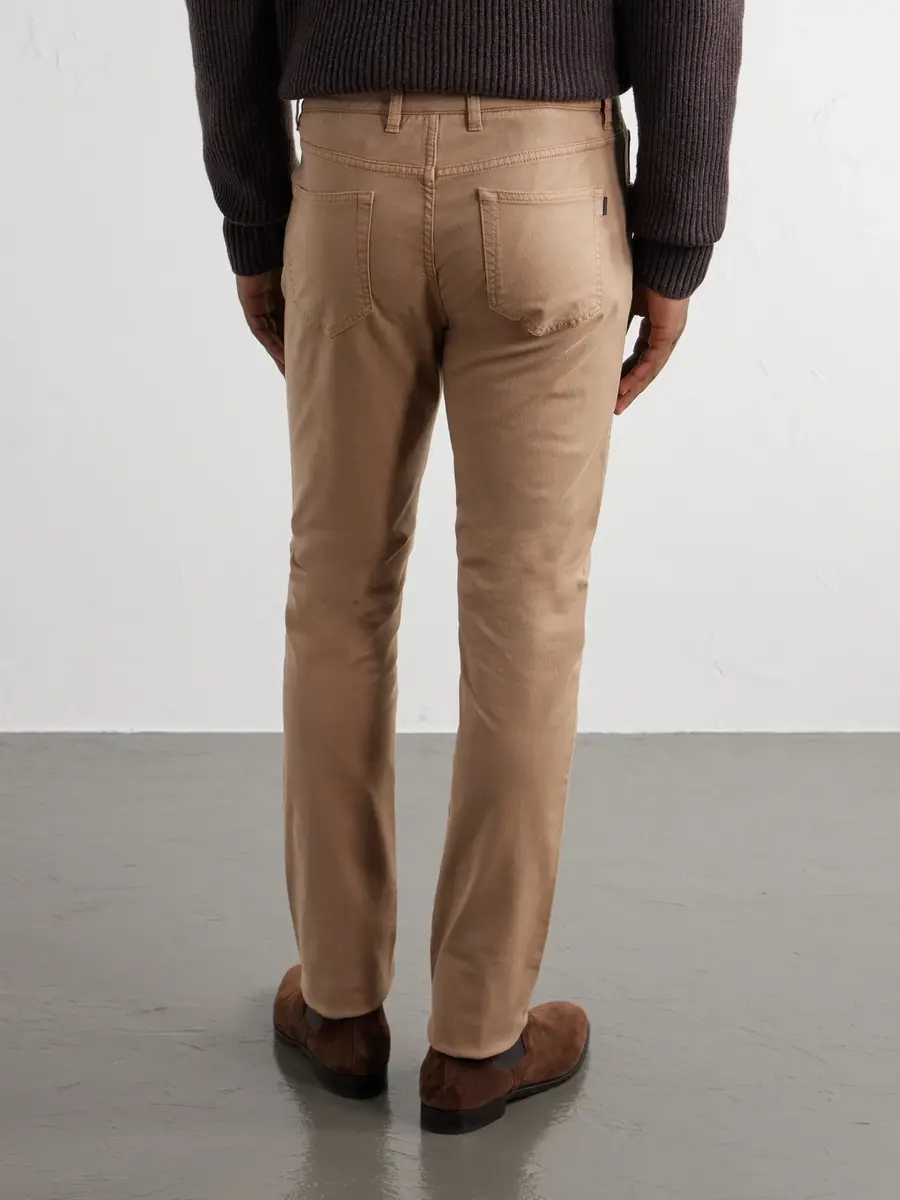 Purdey Slim-Fit Straight-Leg Cotton-Blend Twill Trousers - Men | Thumbnail 4