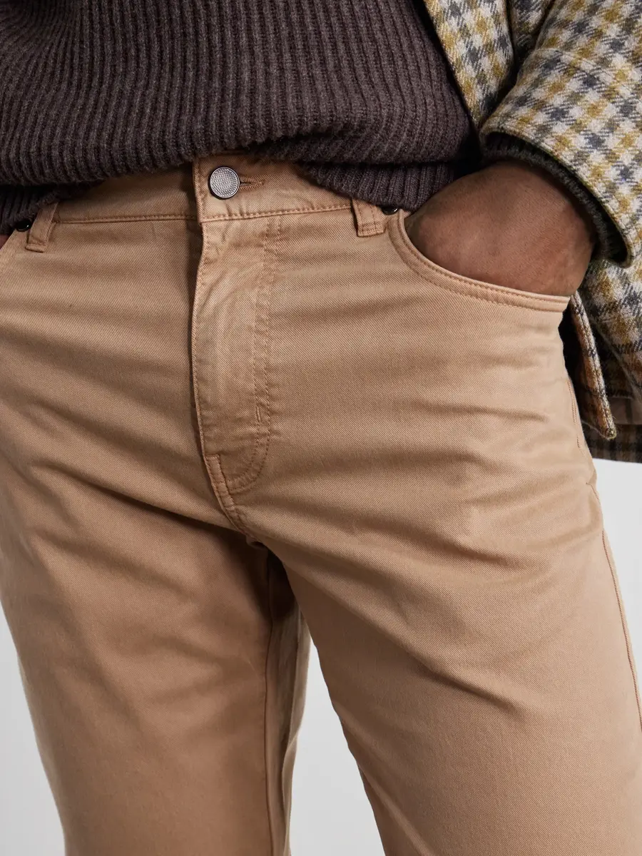 Purdey Slim-Fit Straight-Leg Cotton-Blend Twill Trousers - Men | Thumbnail 5