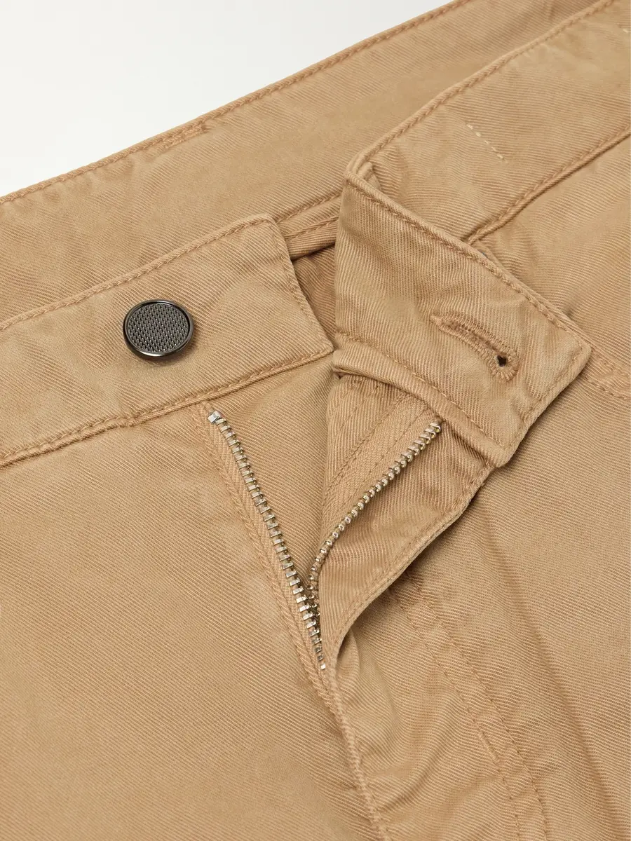 Purdey Slim-Fit Straight-Leg Cotton-Blend Twill Trousers - Men | Thumbnail 6