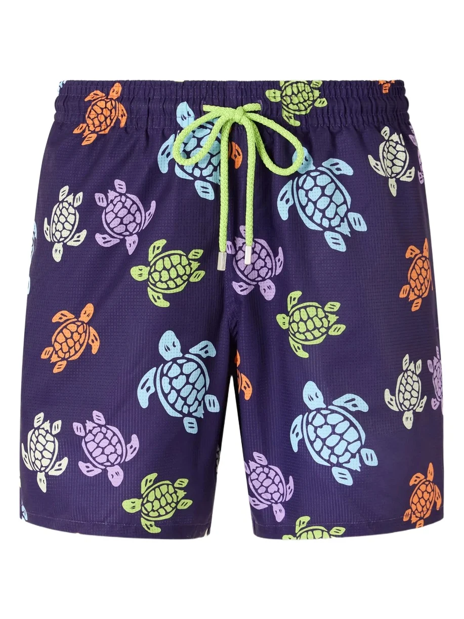 Vilebrequin Mahina Straight-Leg Mid-Lenght Printed Shell Swim Shorts - Men