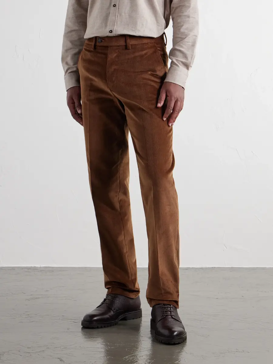 Purdey Straight-Leg Cotton-Blend Corduroy Trousers - Men | Thumbnail 3 Purdey Straight-Leg Cotton-Blend Corduroy Trousers - Men | Thumbnail 3