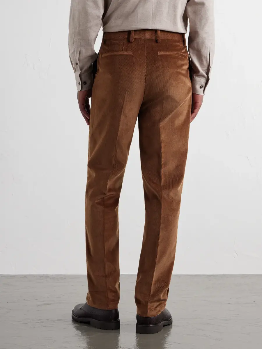 Purdey Straight-Leg Cotton-Blend Corduroy Trousers - Men | Thumbnail 4 Purdey Straight-Leg Cotton-Blend Corduroy Trousers - Men | Thumbnail 4