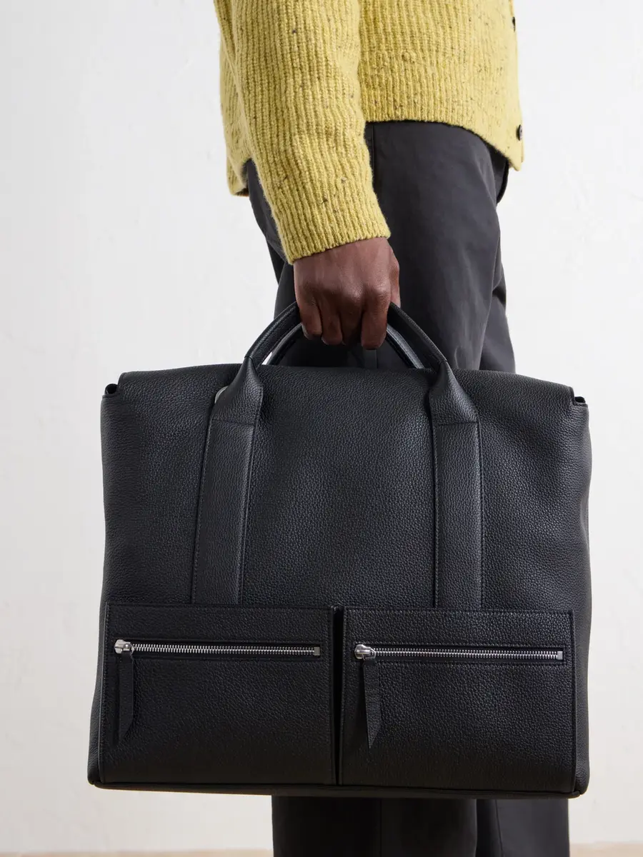 Métier Racer 40 Pebble-Grain Leather Tote Bag - Men | Thumbnail 2 Métier Racer 40 Pebble-Grain Leather Tote Bag - Men | Thumbnail 2
