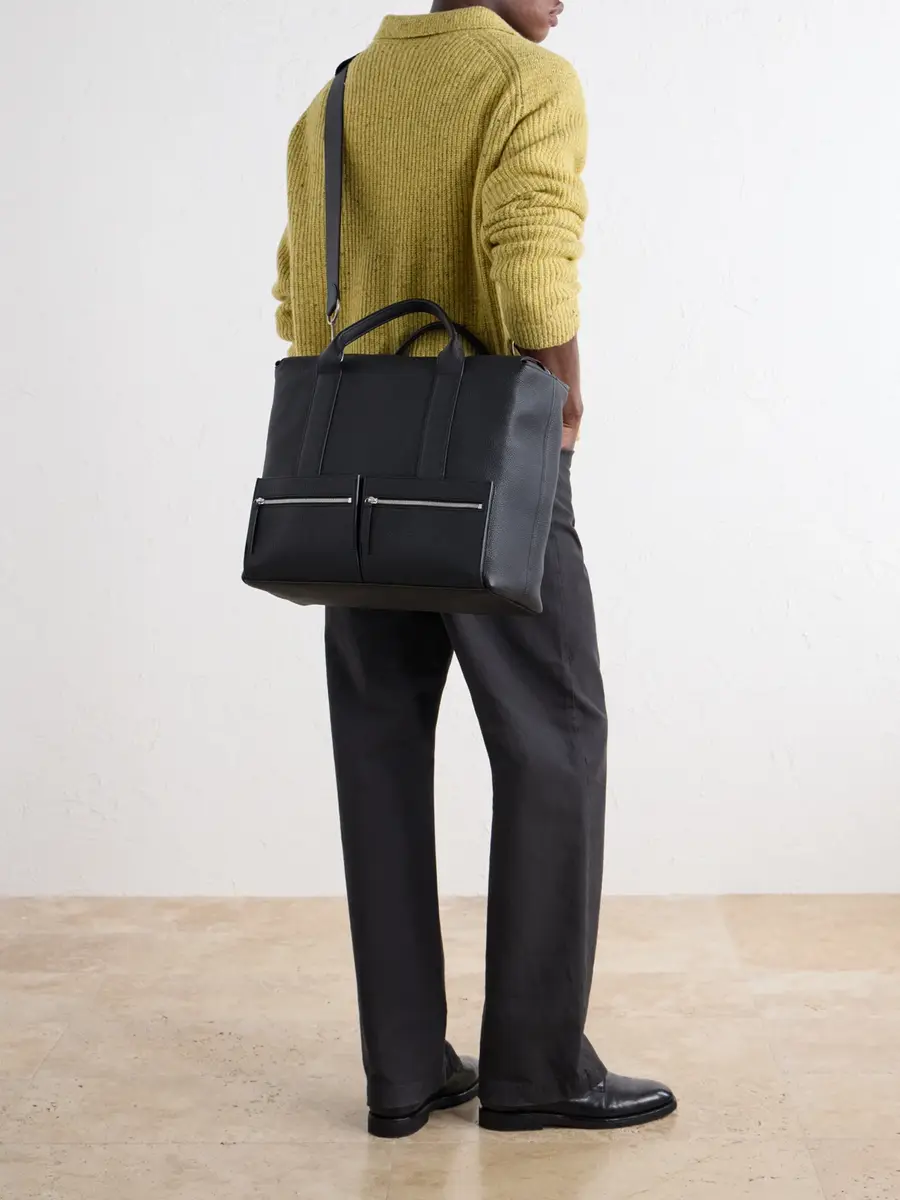 Métier Racer 40 Pebble-Grain Leather Tote Bag - Men | Thumbnail 3 Métier Racer 40 Pebble-Grain Leather Tote Bag - Men | Thumbnail 3