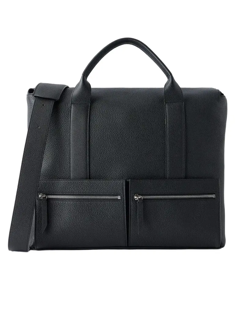 Métier Racer 40 Pebble-Grain Leather Tote Bag - Men